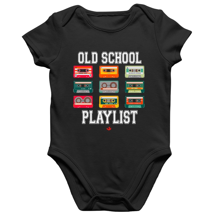 Body Bebê Algodão Old School Playlist