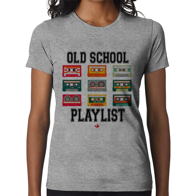Baby Look Old School Playlist - Cinza