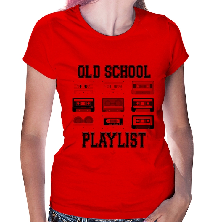 Baby Look Old School Playlist - Vermelha
