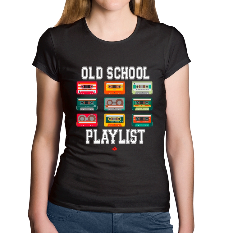 Baby Look Algodão Old School Playlist