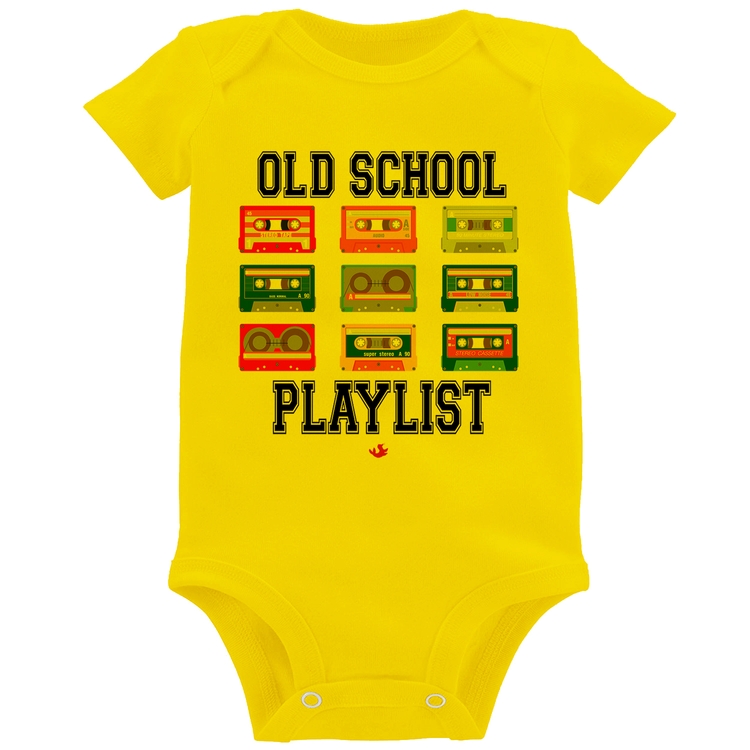 Body Bebê Old School Playlist - Amarelo