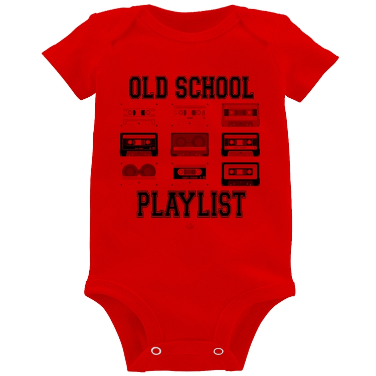 Body Bebê Old School Playlist - Vermelho