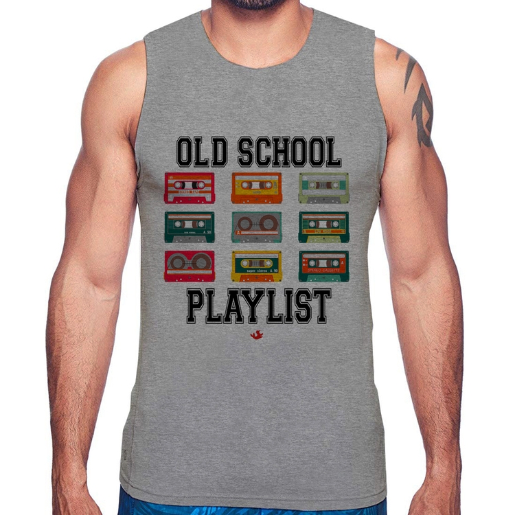Regata Old School Playlist - Cinza