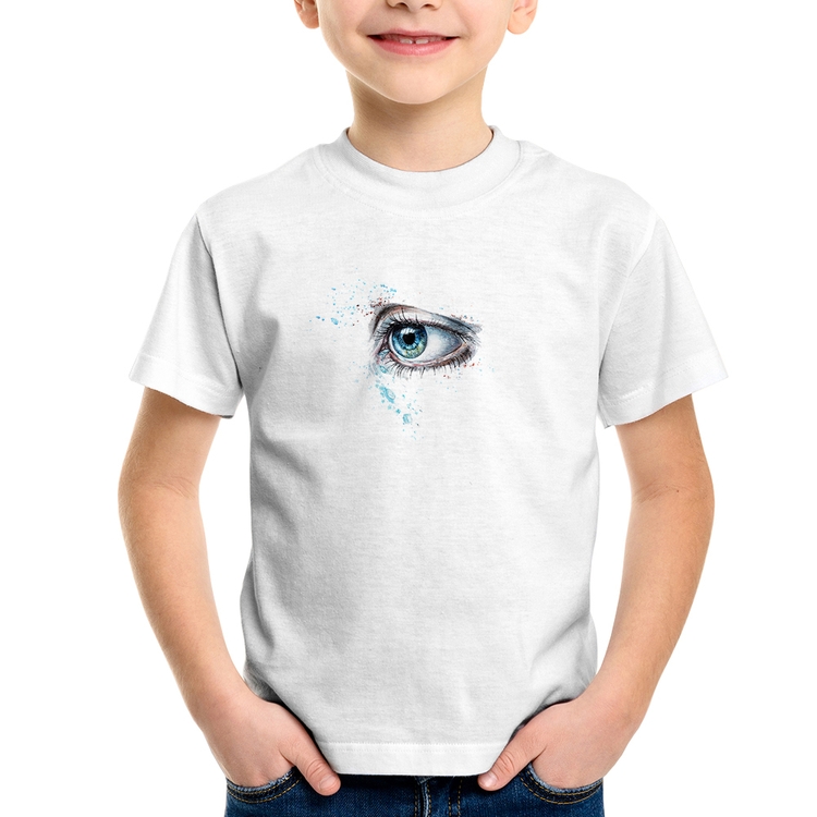 Camiseta Infantil Olho Arte