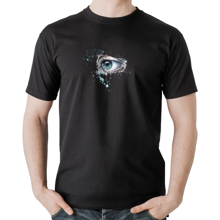Camiseta Algodão Olho Arte