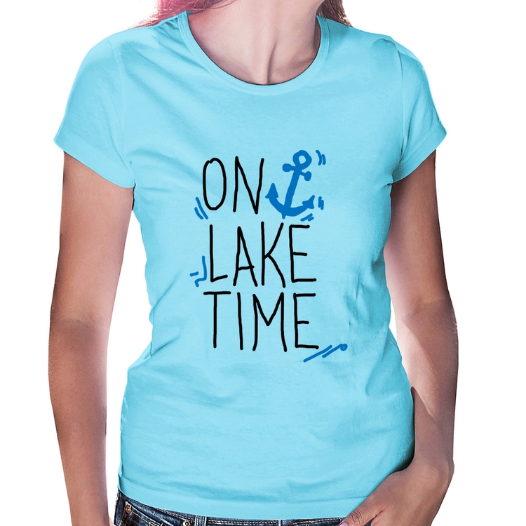 Baby Look On Lake Time - Azul Bebê