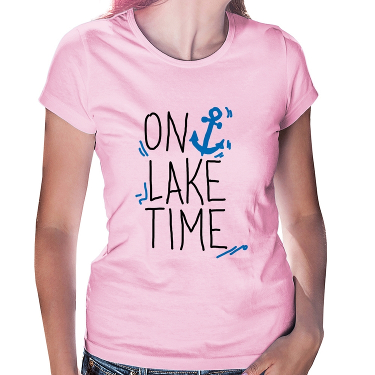 Baby Look On Lake Time - Rosa Bebê