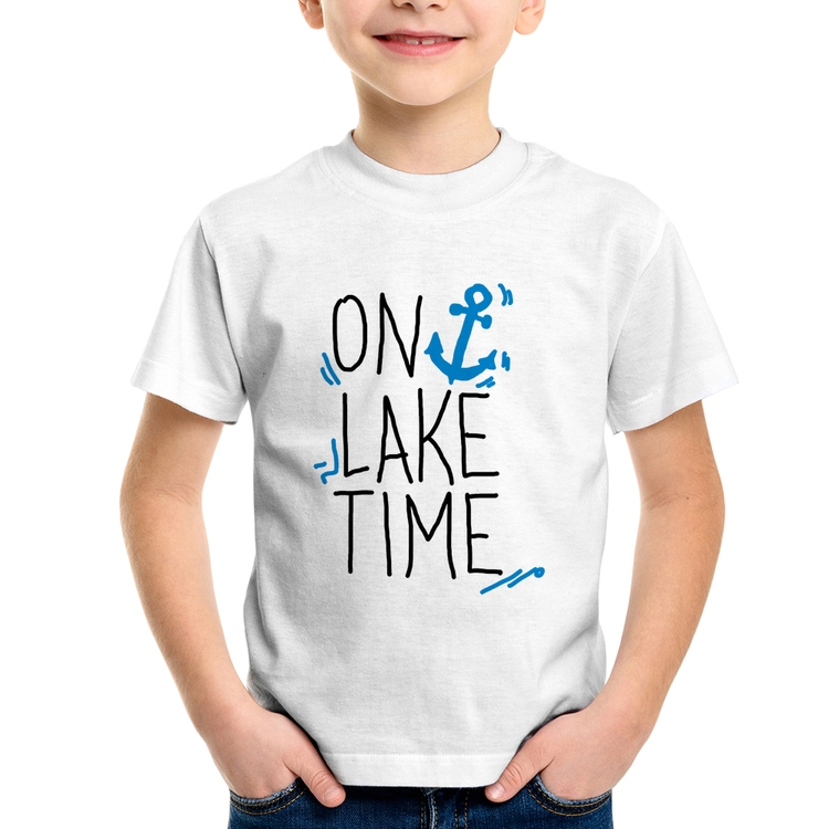 Camiseta Infantil On Lake Time