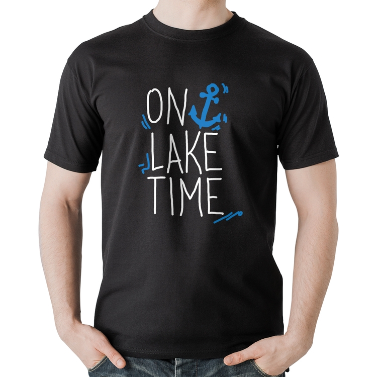 Camiseta Algodão On Lake Time