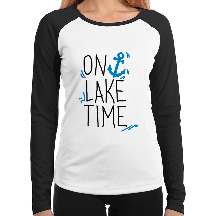 Baby Look Raglan On Lake Time Manga Longa