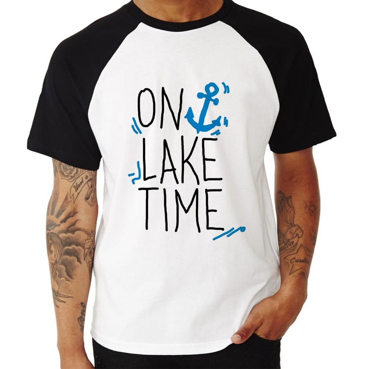 Camiseta Raglan On Lake Time
