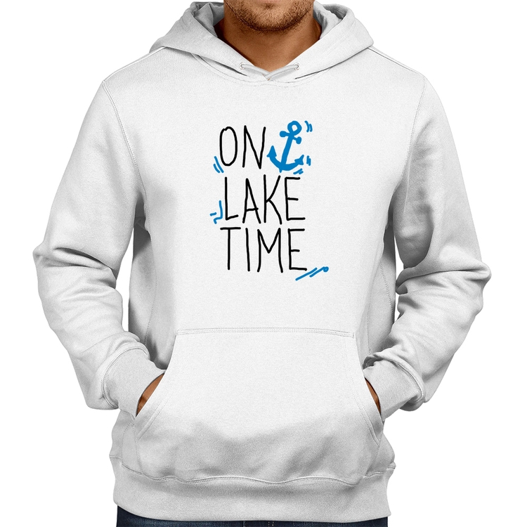 Moletom On Lake Time - Branco
