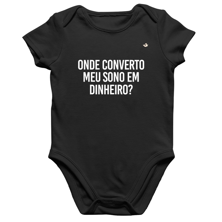 Body Bebê Algodão Onde converto meu sono em dinheiro?