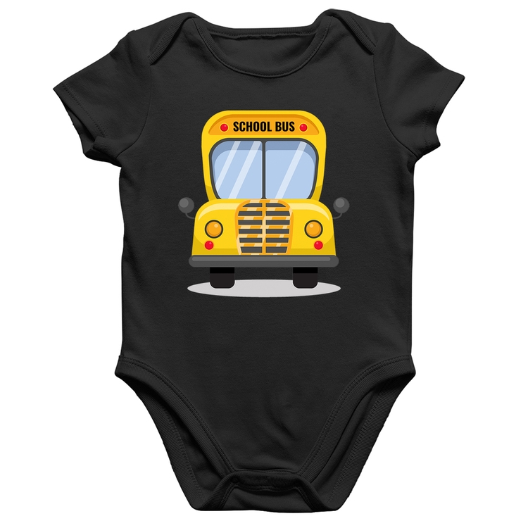 Body Bebê Algodão Ônibus Escolar