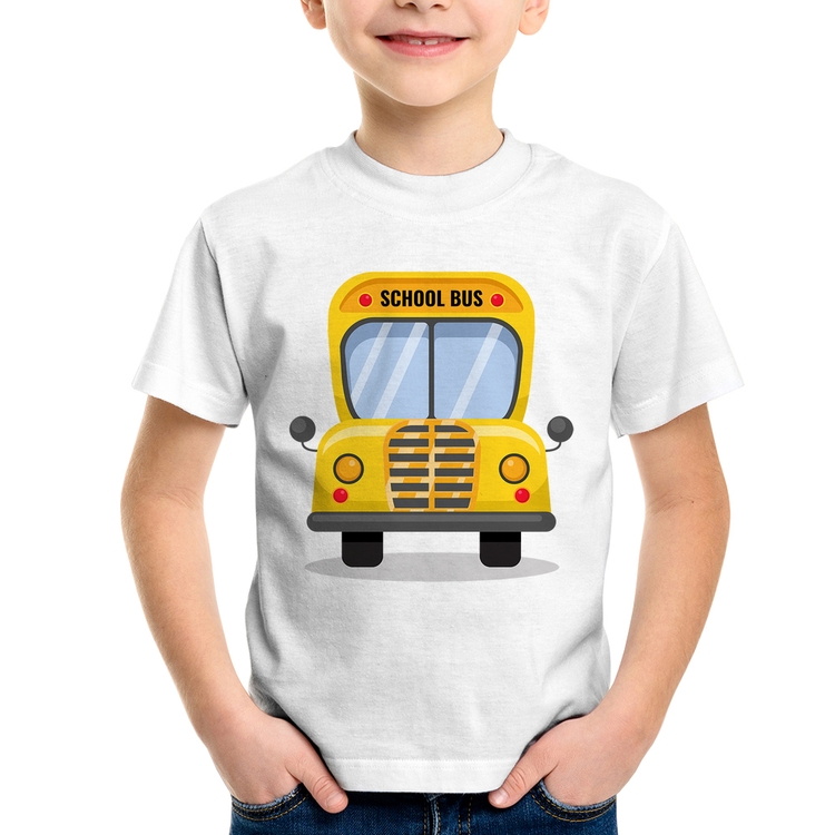 Camiseta Infantil Ônibus Escolar