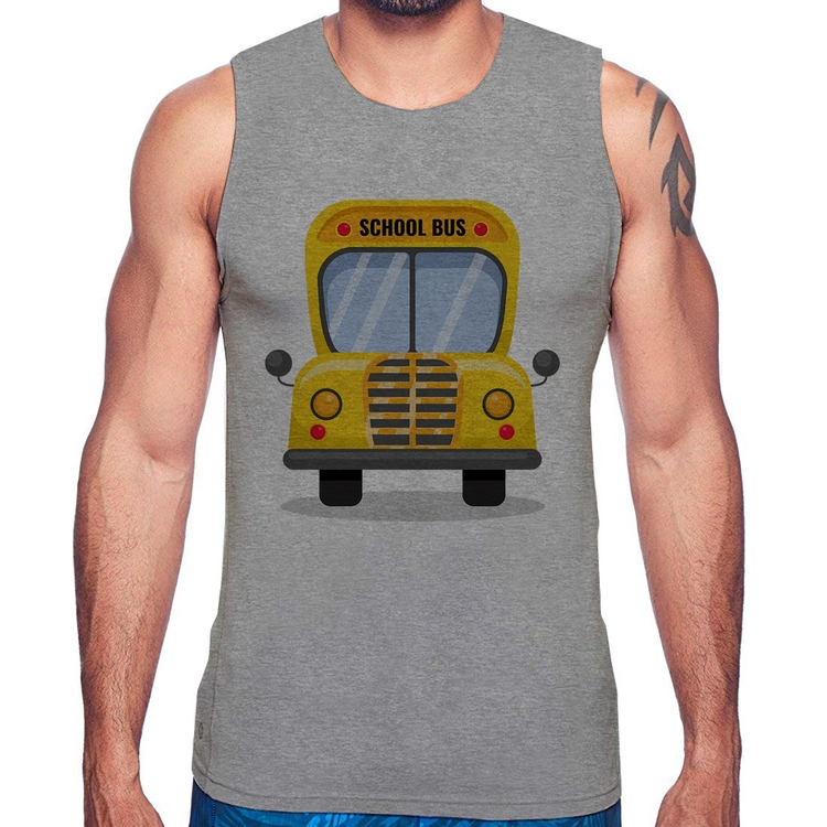 Regata Ônibus Escolar - Cinza