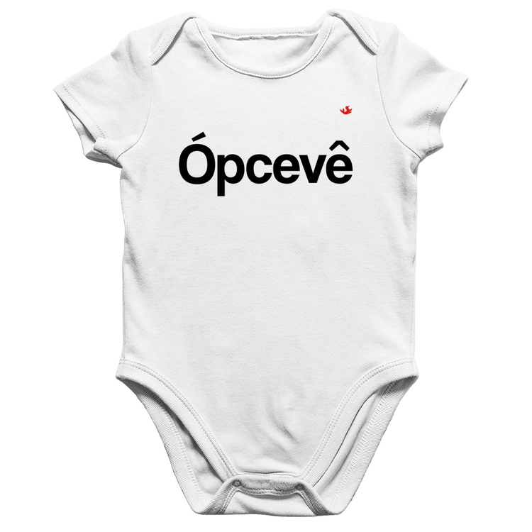 Body Bebê Algodão Ópcevê - Branco