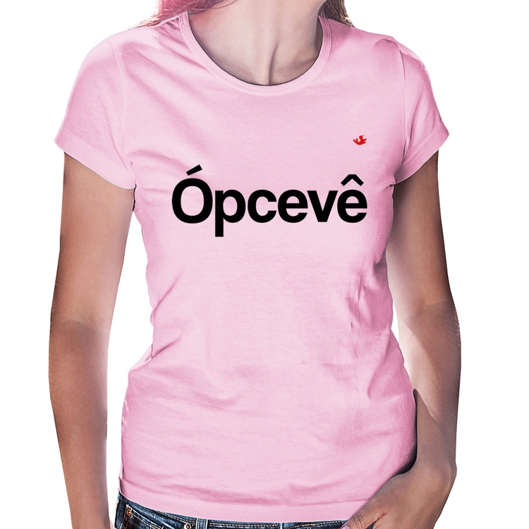 Baby Look Ópcevê - Rosa Bebê