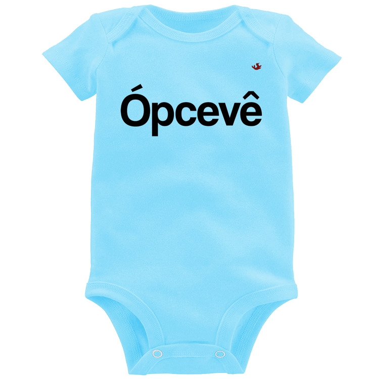 Body Bebê Ópcevê - Azul Bebê