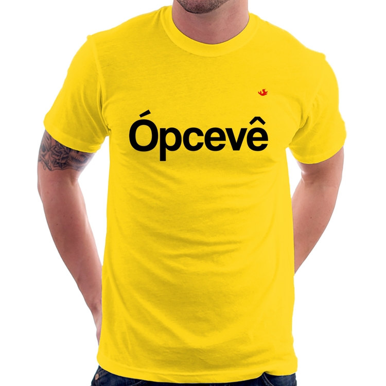 Camiseta Ópcevê - Amarela