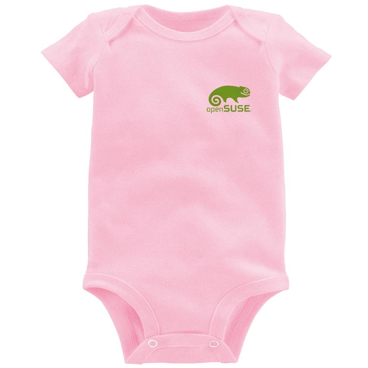 Body Bebê openSUSE Linux - Rosa Bebê