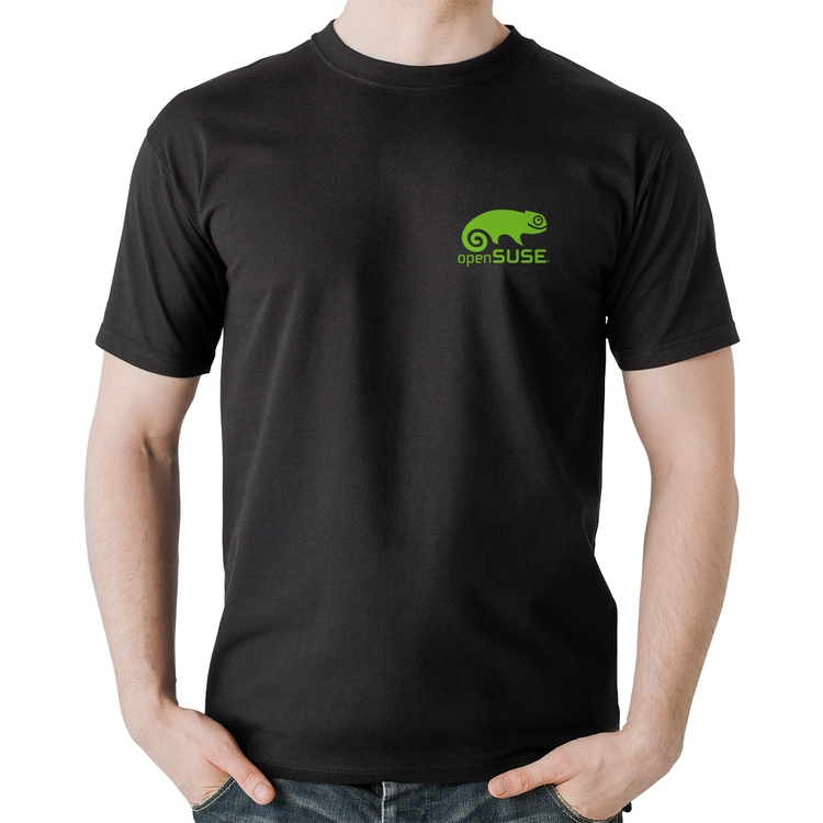 Camiseta Algodão openSUSE Linux