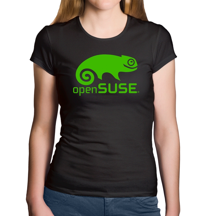 Baby Look Algodão openSUSE Linux Logo