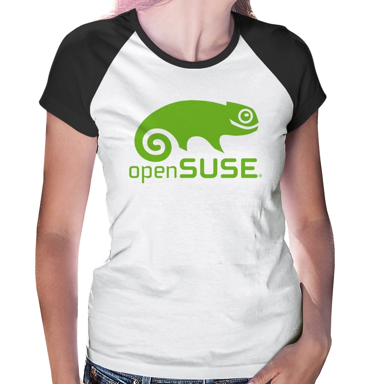 Baby Look Raglan openSUSE Linux Logo