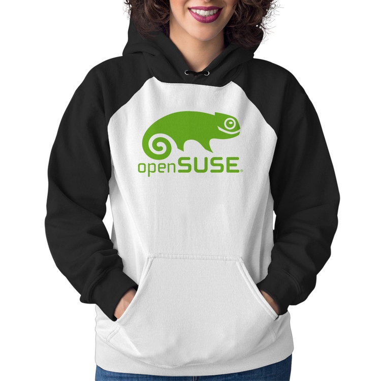 Moletom Feminino openSUSE Linux Logo