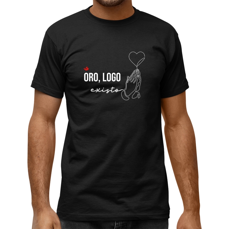 Camiseta Quality Oro, logo existo