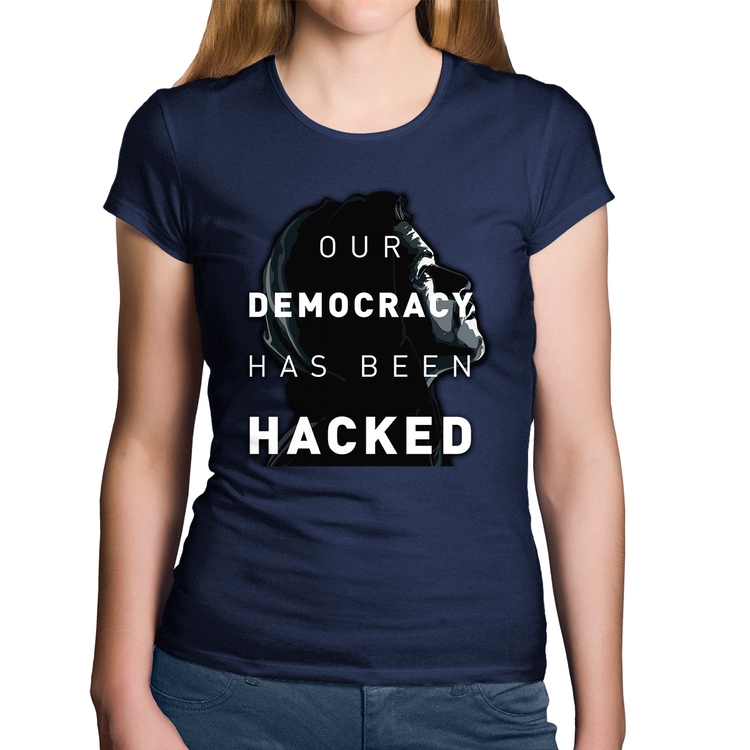 Baby Look Algodão Our Democracy Has Been Hacked - Marinho