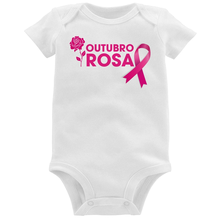 Body Bebê Outubro Rosa