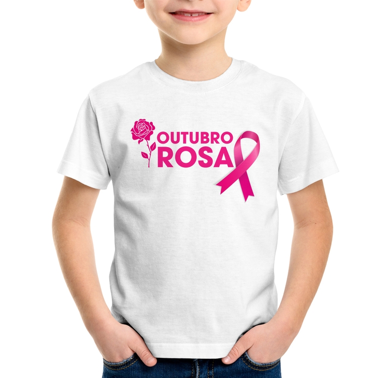 Camiseta Infantil Outubro Rosa