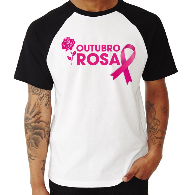 Camiseta Raglan Outubro Rosa
