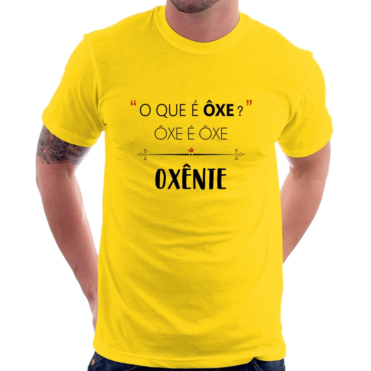 Camiseta Ôxe é Ôxe, Oxênte - Amarela
