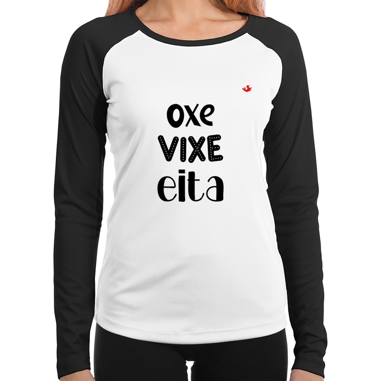 Baby Look Raglan Oxe, Vixe, Eita Manga Longa