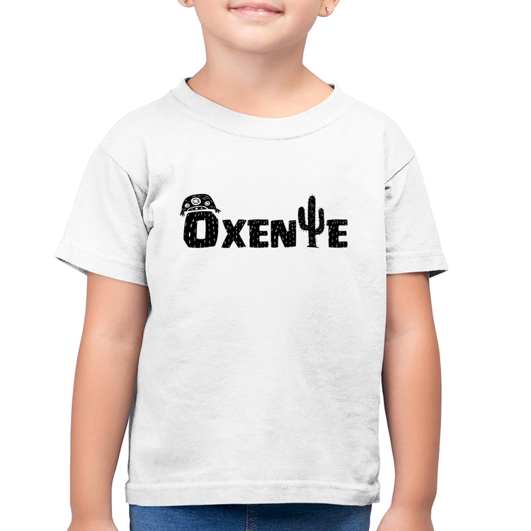 Camiseta Algodão Infantil Ôxente Nordeste - Branca