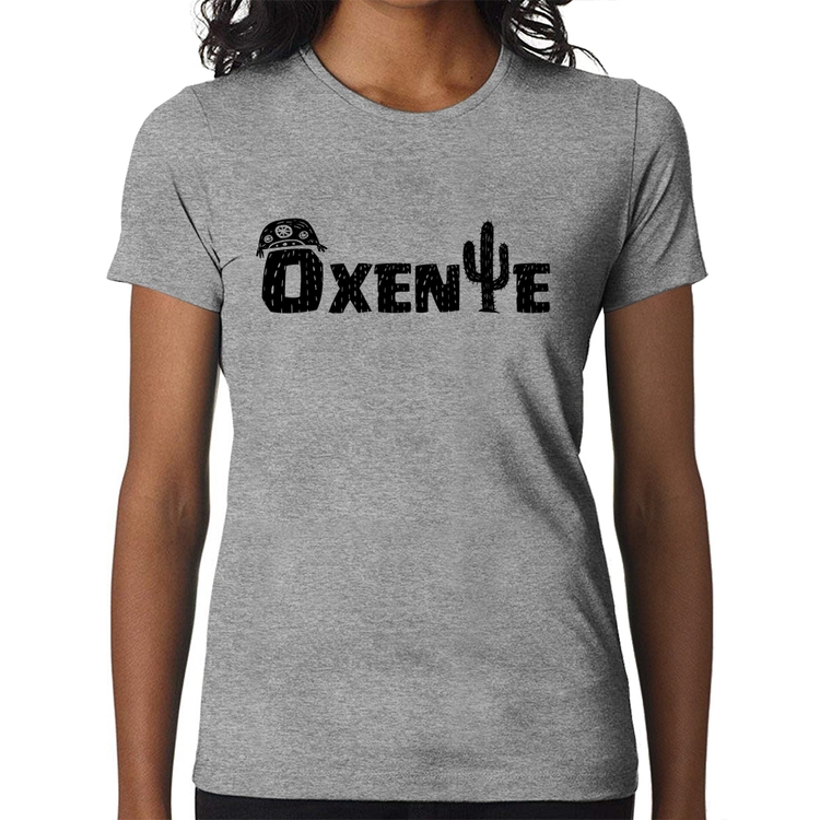 Baby Look Ôxente Nordeste - Cinza