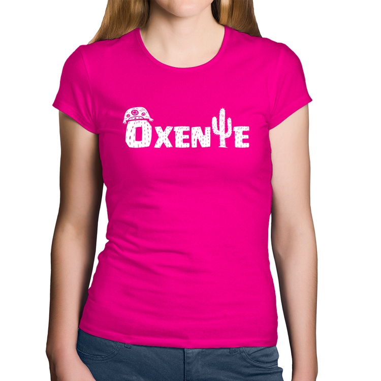 Baby Look Algodão Ôxente Nordeste - Rosa