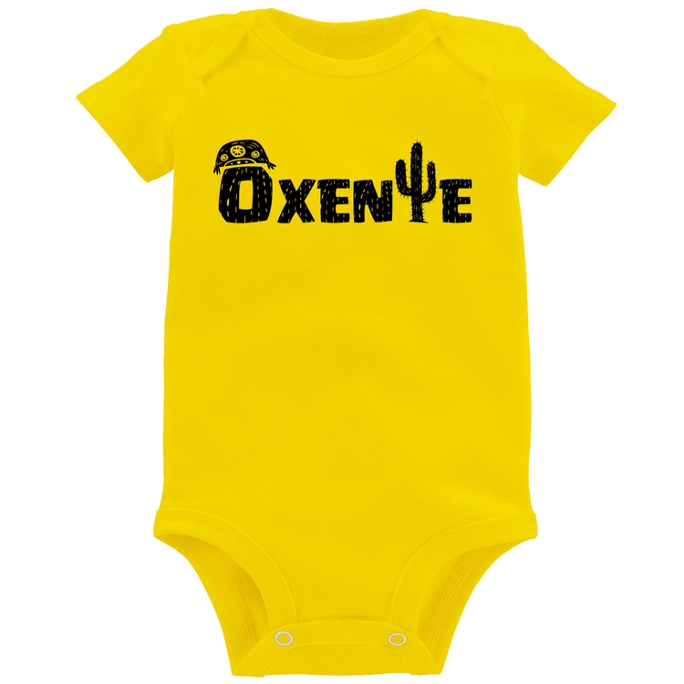 Body Bebê Ôxente Nordeste - Amarelo