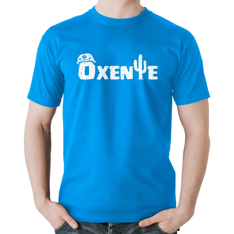 Camiseta Algodão Ôxente Nordeste - Azul