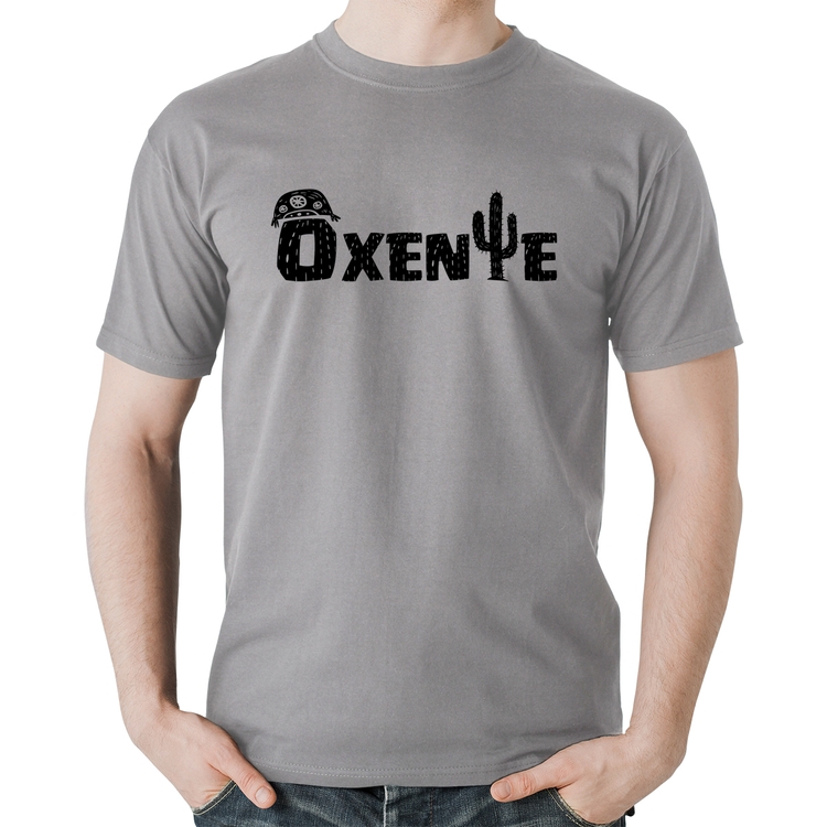 Camiseta Algodão Ôxente Nordeste - Cinza
