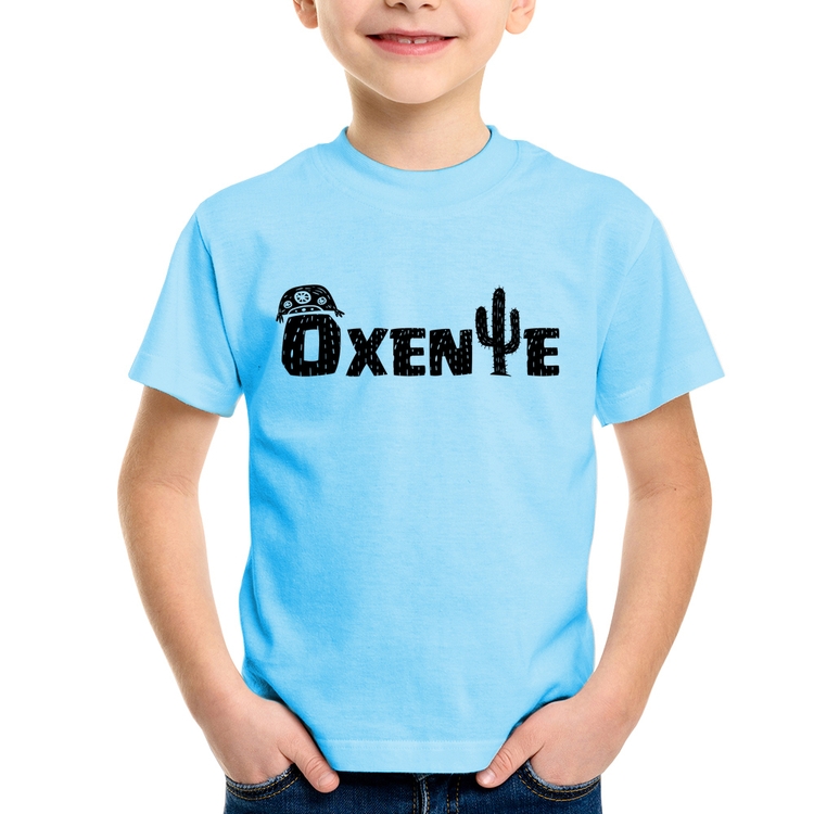Camiseta Infantil Ôxente Nordeste - Azul Bebê