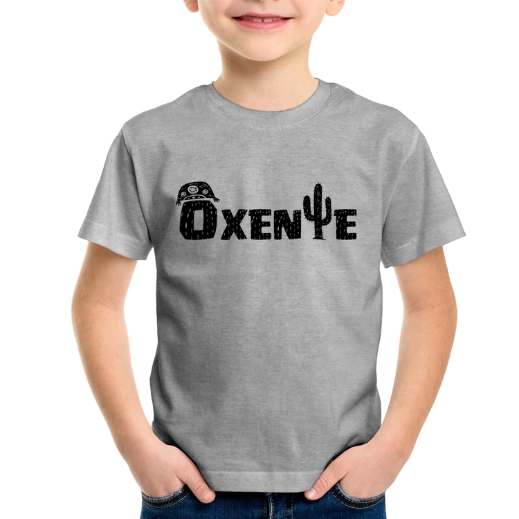 Camiseta Infantil Ôxente Nordeste - Cinza