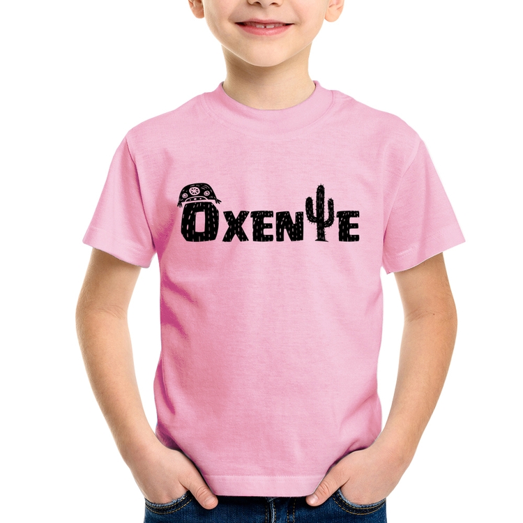 Camiseta Infantil Ôxente Nordeste - Rosa Bebê