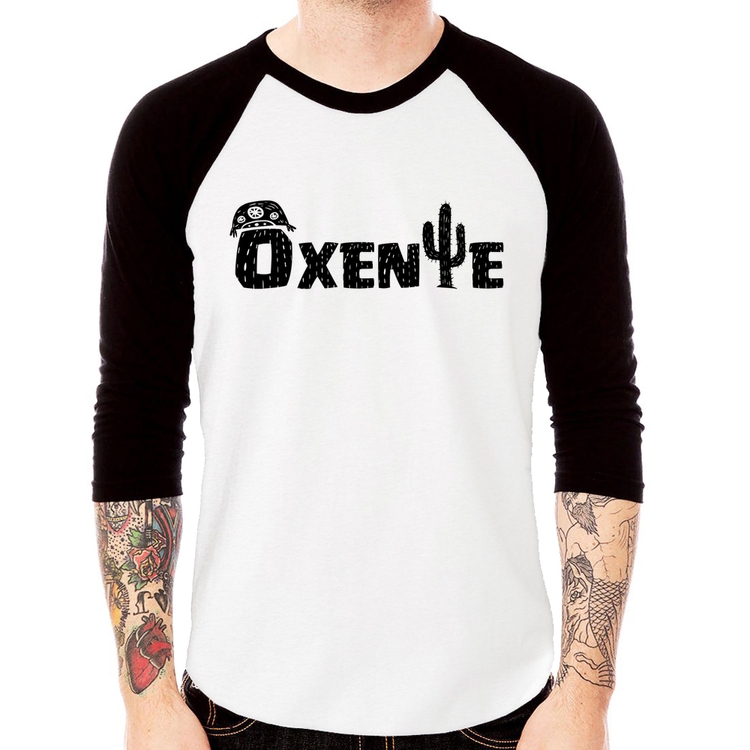 Camiseta Raglan Ôxente Nordeste Manga 3/4