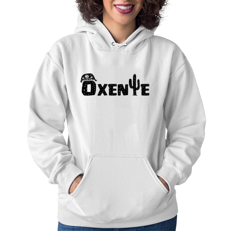 Moletom Feminino Ôxente Nordeste - Branco