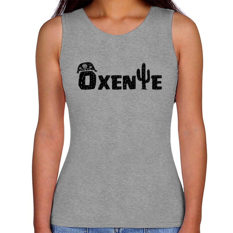 Regata Feminina Ôxente Nordeste - Cinza