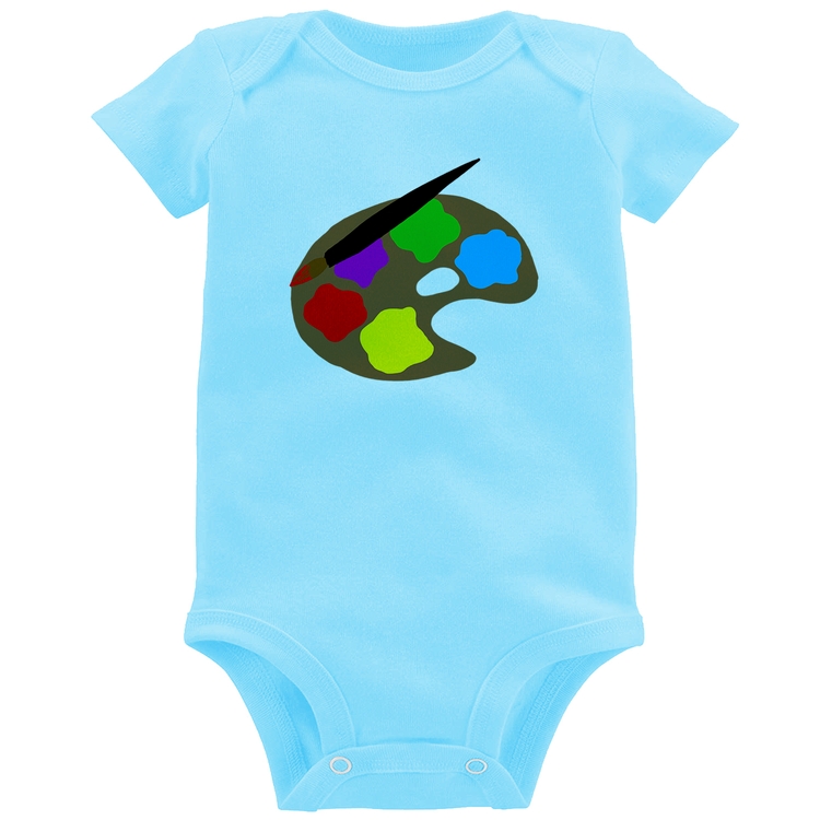 Body Bebê Paint Colors Artboard - Azul Bebê