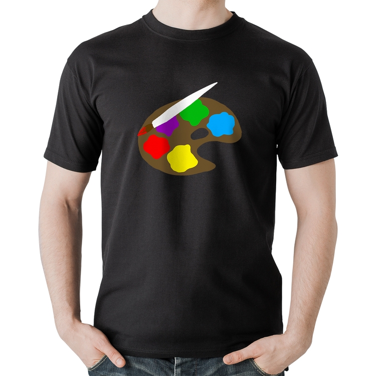 Camiseta Algodão Paint Colors Artboard